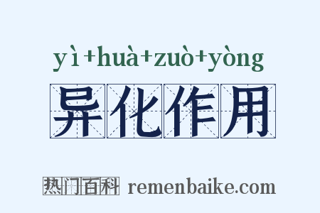 异化作用是什么意思的图片